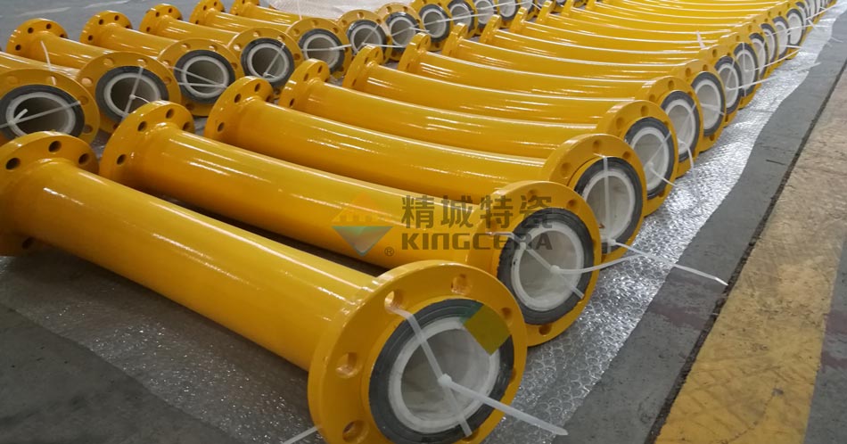 內(nèi)襯耐磨陶瓷輸灰管道